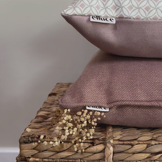 Louella Blush Feather Cushion | Sustainable | Elluce Interiors