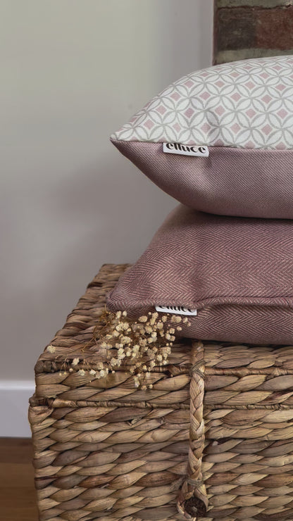 Louella Blush Feather Cushion | Sustainable | Elluce Interiors